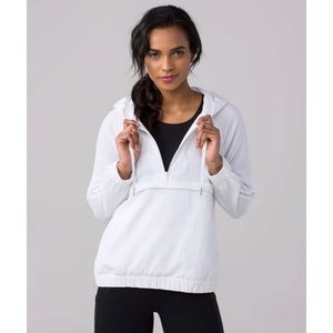 Lululemon Pack Light Half Zip Pullover in White